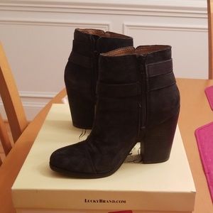 Lucky brand suede booties
